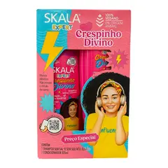 SKALA - Kit Kids Crespinho Divino 650ml Shampoo+Acondicionador Brillo