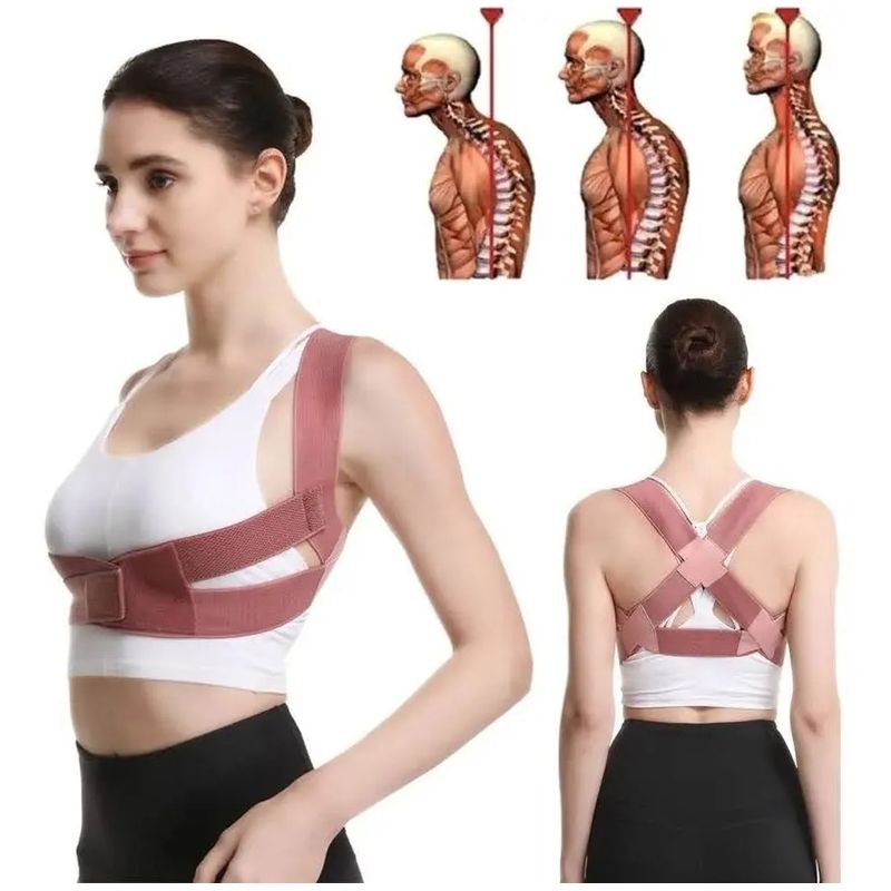 GENERICO - Corrector De Postura Soporte Espalda Clavicula Lumbar
