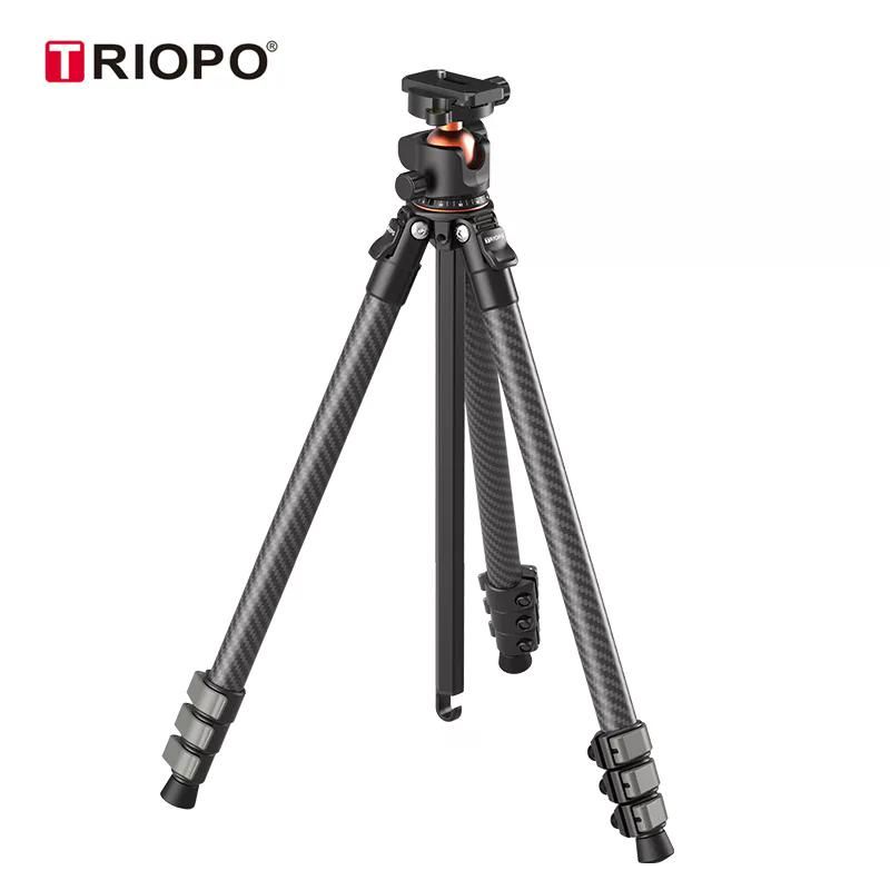 GENERICO - Triopo TS-254B+X2 Trípode de Fibra de Carbono Para Cámaras de Hasta 5Kg