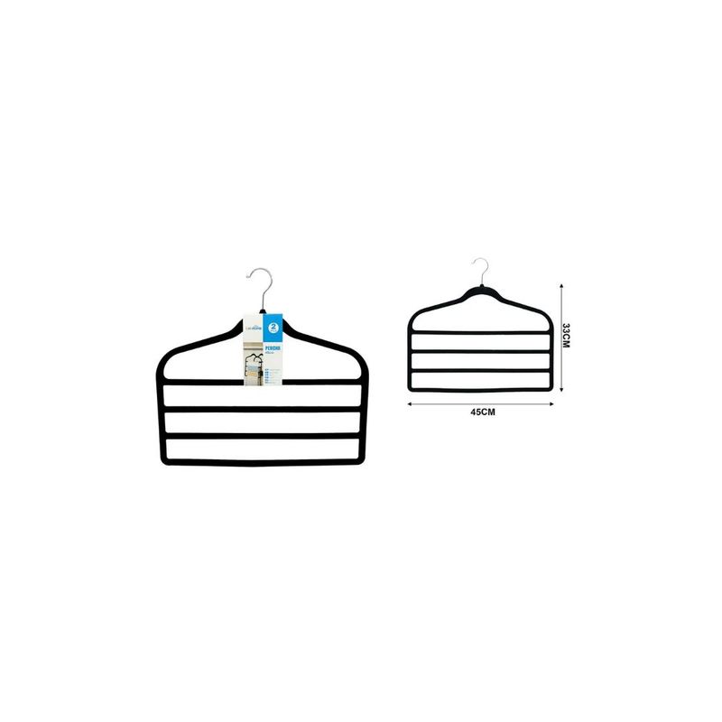 GENERICO - PERCHA PARA ORGANIZAR PANTALONES 2PCS 45X33CM