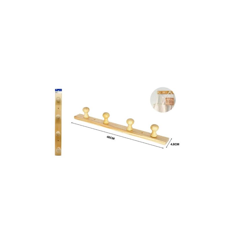 GENERICO - PERCHA DE MADERA 46CM
