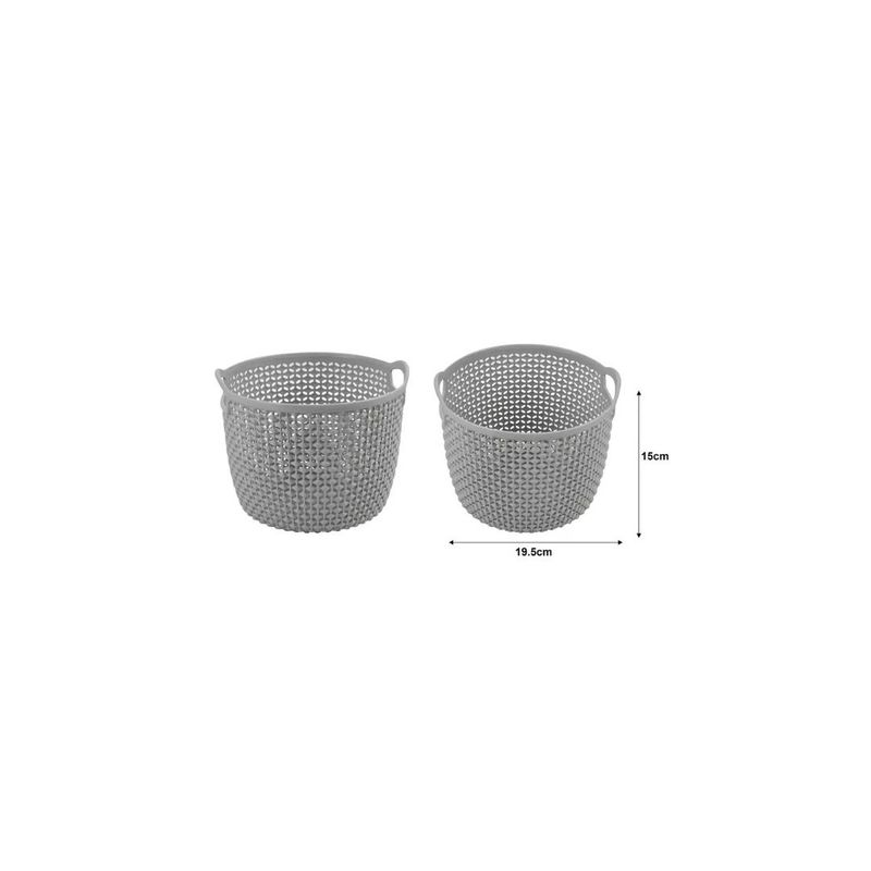 GENERICO - CESTA DE PLASTICO MULTIFUNCIONAL 19X15CM