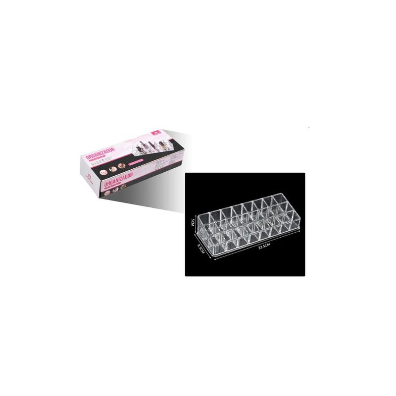 GENERICO - ORGANIZADOR ACRILICO PARA MAQUILLAJE 22CM