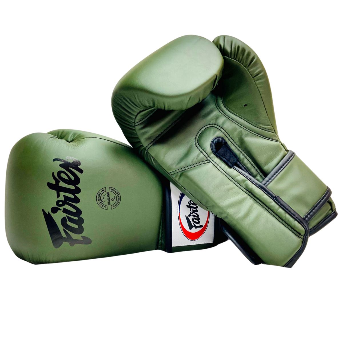 GENERICO - Guantes De Boxeo Muay Thai Fairtex CUERO GENUINO VERDE 14 OZ