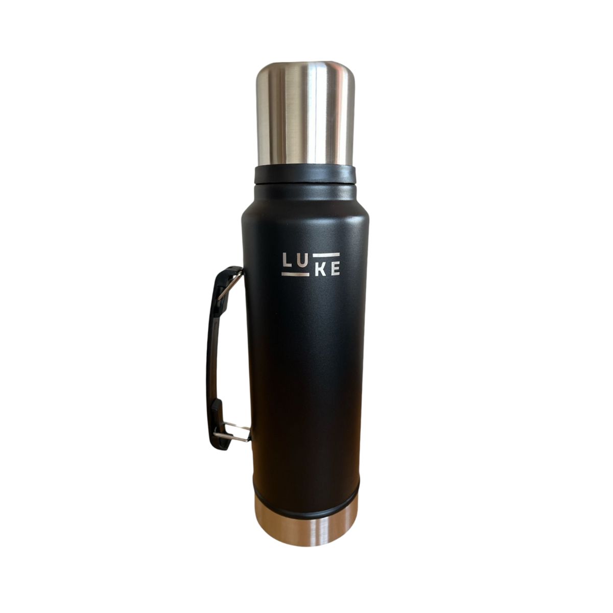 GENERICO - Termo  Liquido Acero Inoxidable 1.3 Lts.Color Negro LUKE