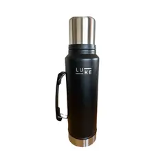 GENERICO - Termo Liquido Acero Inoxidable 1.3 Lts.Color Negro LUKE
