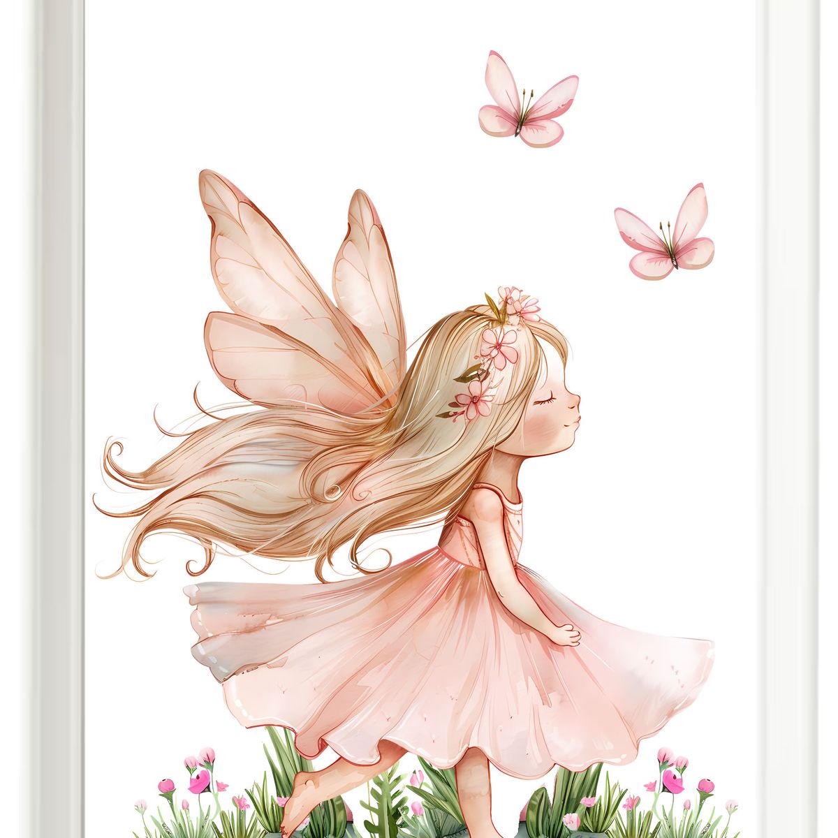 DECORACION CREATIVA - Set Cuadro Niña infantil Hadas-Fairy