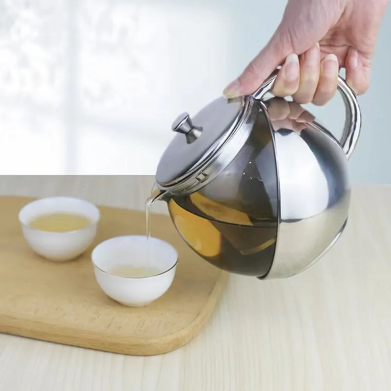 GENERICO - Tetera De Vidrio Infusión Té Con Filtro 750ml