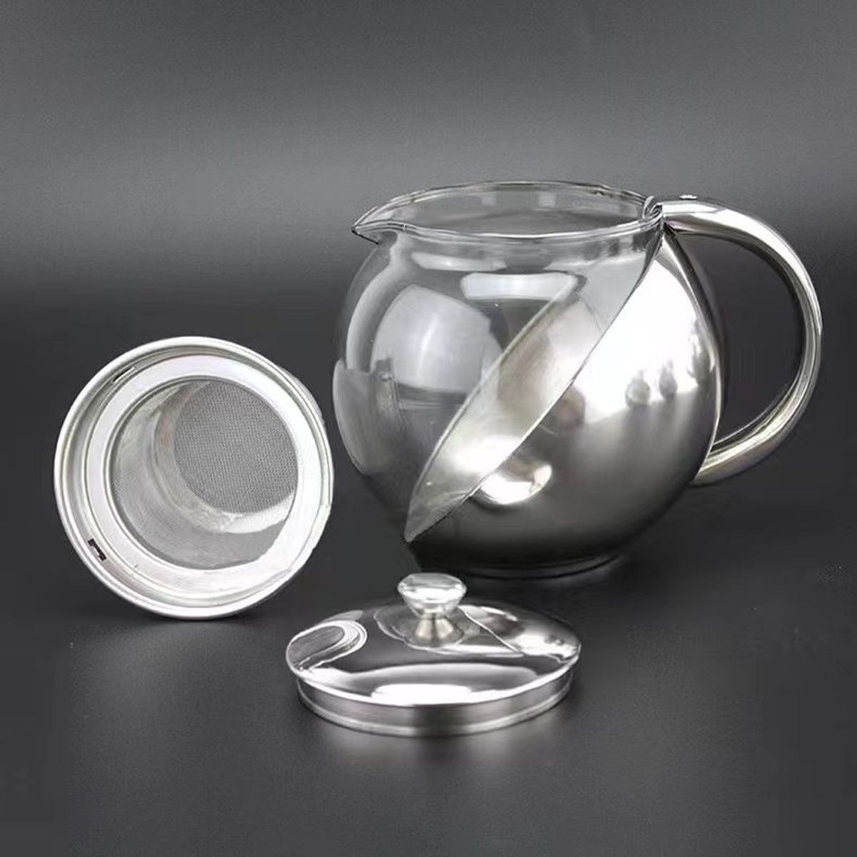 GENERICO - Tetera De Vidrio Infusión Té Con Filtro 750ml