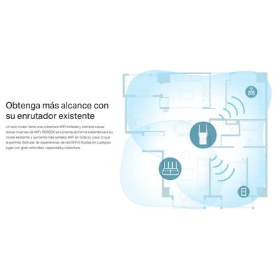 Imagen 2 del producto Tp-link Repetidor Extensor Rango RE605X Wi-Fi 6 AX1800 OneMesh 5GHz & 2,4GHz C/Starlink