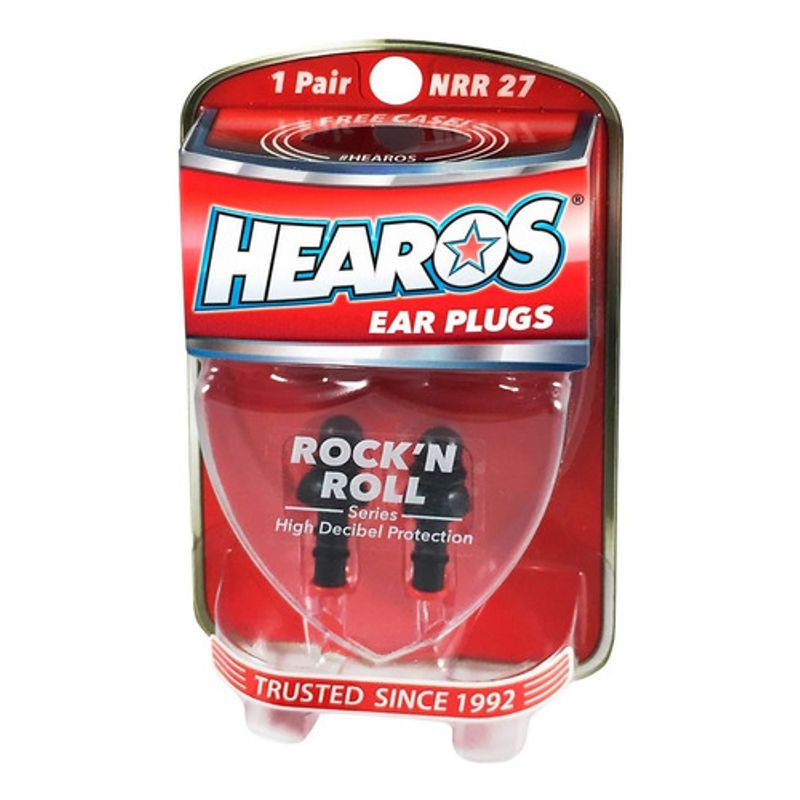 GENERICO - Hearos Rock N Roll Ear Filters 1 Par Protectores + Case