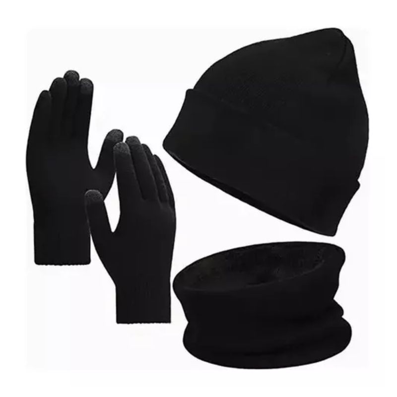 EKOL TACTICA MILITAR - Set Invierno Gorro Polar Cuello Polar Y Guante De Lana