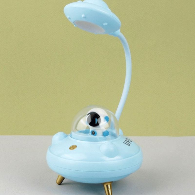 HOMESTAR - Lámpara Infantil Escritorio UFO Astronauta Multicolor Azul