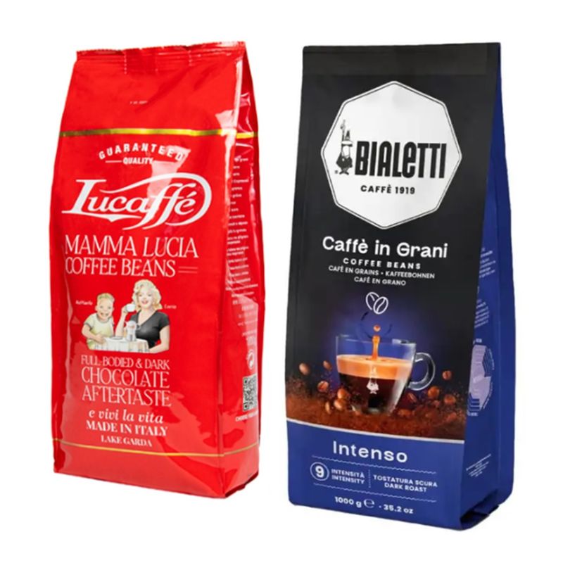 LUCAFFE - Cafe Lucaffe Grano 1 K + Café Bialetti Intenso Grano 1 K