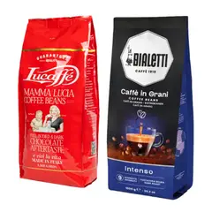 LUCAFFE - Cafe Grano 1 K + Café Bialetti Intenso Grano 1 K