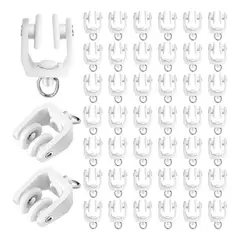 GENERICO - 50pcs Rueda Riel De Cortina Deslizante Práctico Y Resistente