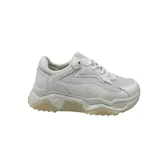 HERIEL - Zapatilla Blanca Plataforma Mujer