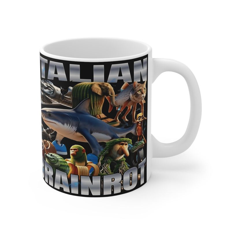 MI COMPRA ONLINE - Taza Italian Brainrot de Cerámica Personajes Virales 325 ml