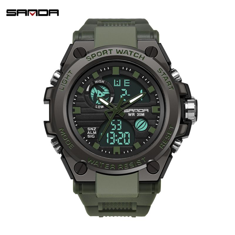 BLWOENS - Relojes masculinos de moda - Verde