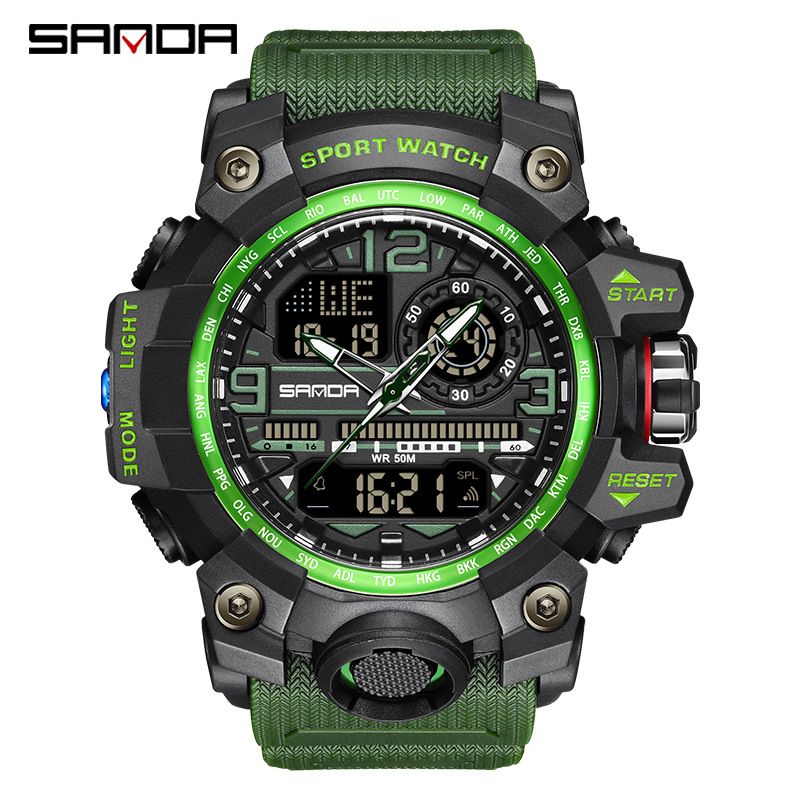 BLWOENS - Relojes masculinos de moda - Verde
