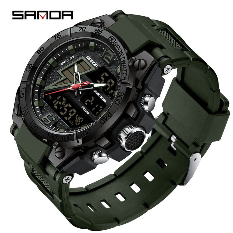 BLWOENS - Relojes masculinos de moda - Verde