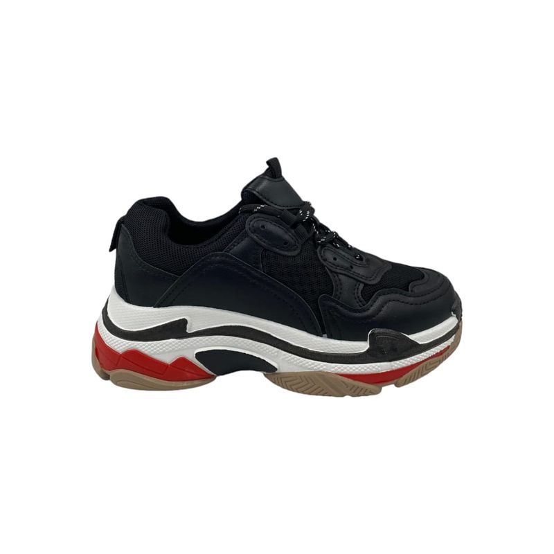 HERIEL - Zapatilla Negra Plataforma Mujer