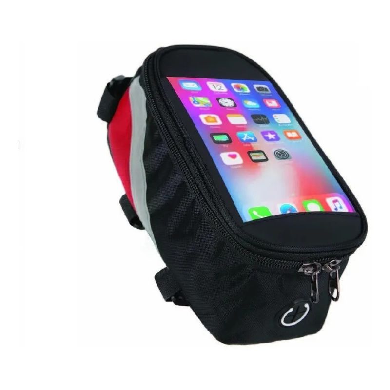 GENERICO - Bolso Bicicleta Porta Celular Herramientas Touch Hasta 6,5 P