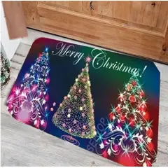 GENERICO - Alfombra Lisa De Navidad Terciopelo 40x60cm Baño Living