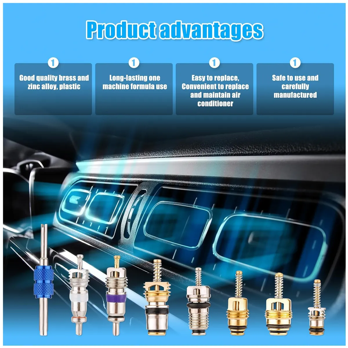 GENERICO - Válvula De Servicio Aire Acondicionado Automotriz R12 R134a