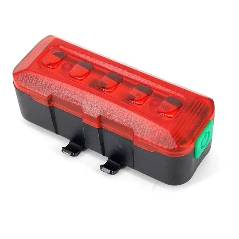 GENERICO - Luz Led Trasera Para Bicicleta Pilas Emergencia Seguridad