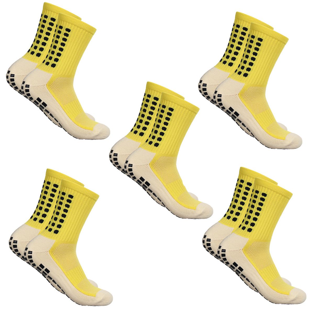 EINICIO - 5 Pares De Calcetines Deportivos Antideslizantes Talla 38-45