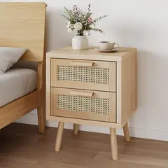 ELEMENT DESIGN - Velador con Cajones de PE Ratán 40x40x58 cm