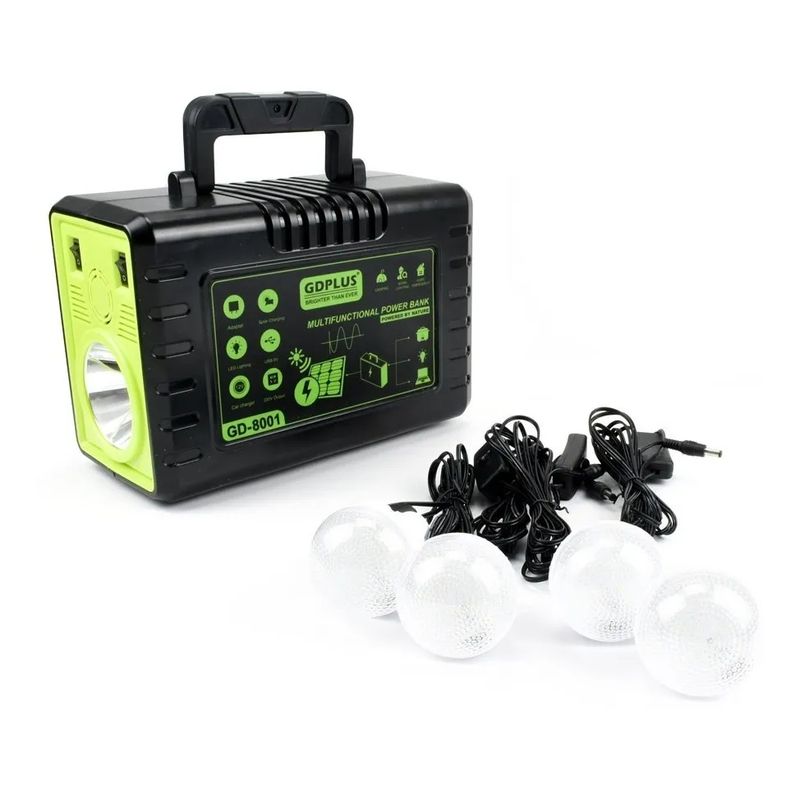 GENERICO - Kit Solar Estación Energía 300w Portátil Inversor Emergencia