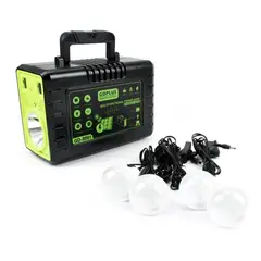 GENERICO - Kit Solar Estación Energía 300w Portátil Inversor Emergencia