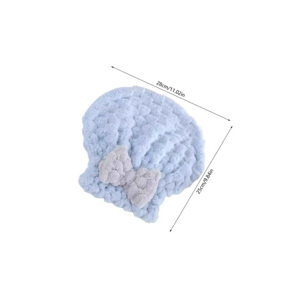 GENERICO - Gorro Toalla Microfibra Para Secar Cabello Ducha Color Variado Lisa