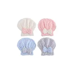 GENERICO - Gorro Toalla Microfibra Para Secar Cabello Ducha Color Variado Lisa