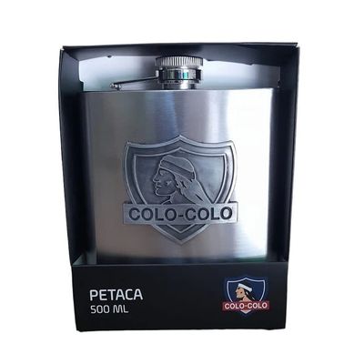 Imagen 2 del producto Botella Petaca Metálica 500ml Colo Colo