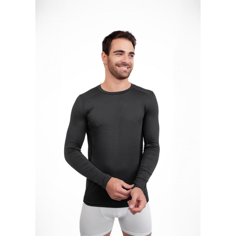 KAYSER - CAMISETA MANGA LARGA MICROFIBRA 4020-NEG - Negro