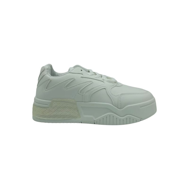 HERIEL - Zapatilla Blanca Plataforma Mujer