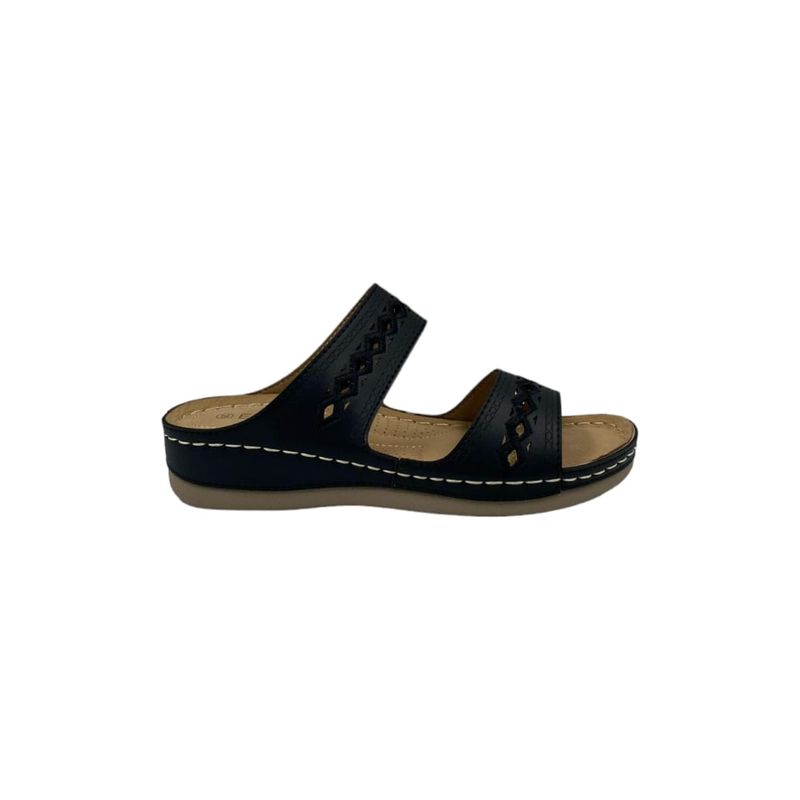 HERIEL - Sandalia Negra  Plataforma  Mujer