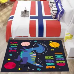 GENERICO - ALFOMBRA INFANTIL DE 120X160CM CON DINO SPACE WYM