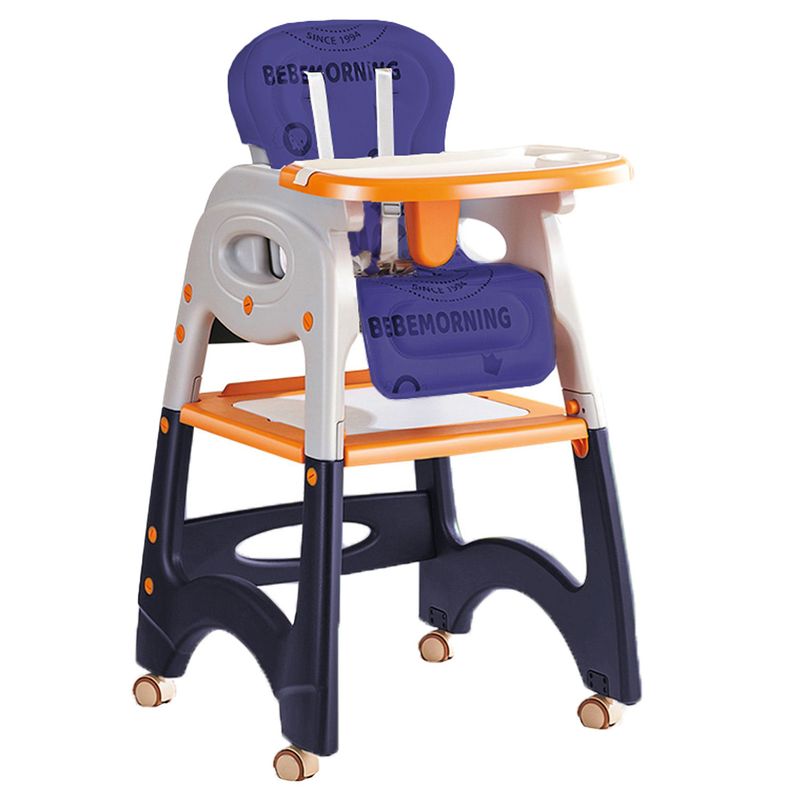 ALPHA - Silla comer bebe + Mesa 6 En 1 Con Ruedas