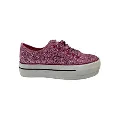 HERIEL - Zapatilla Rosa Glitter Mujer