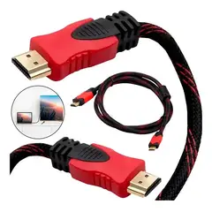 GENERICO - Cable Hdmi Trenzado 4k Full Hd 1.5 Metros