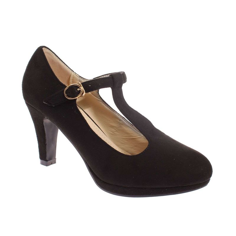 SOLLU - Zapato Mujer Vía Franca Color Negro