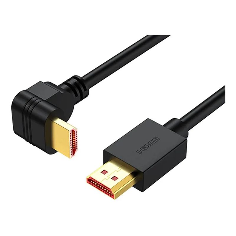 GENERICO - Cable Hdmi 1.5m Curvo 90 Grados 4k 2.0 Cable