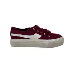 HERIEL - Zapatilla Burdeos Lona Baja