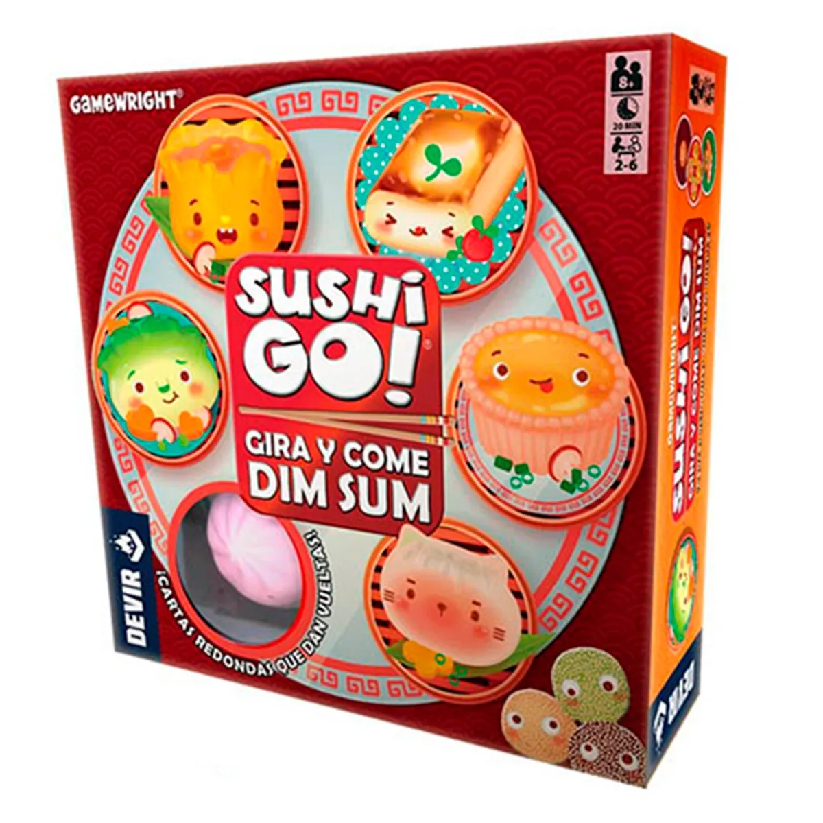 ANSALDO - Juego de mesa Sushi Go clásico cartas