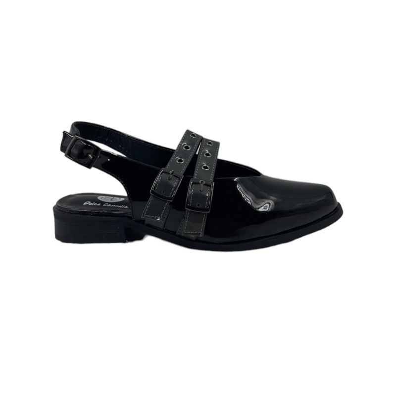 HERIEL - Zapato Negro Tachas Charol