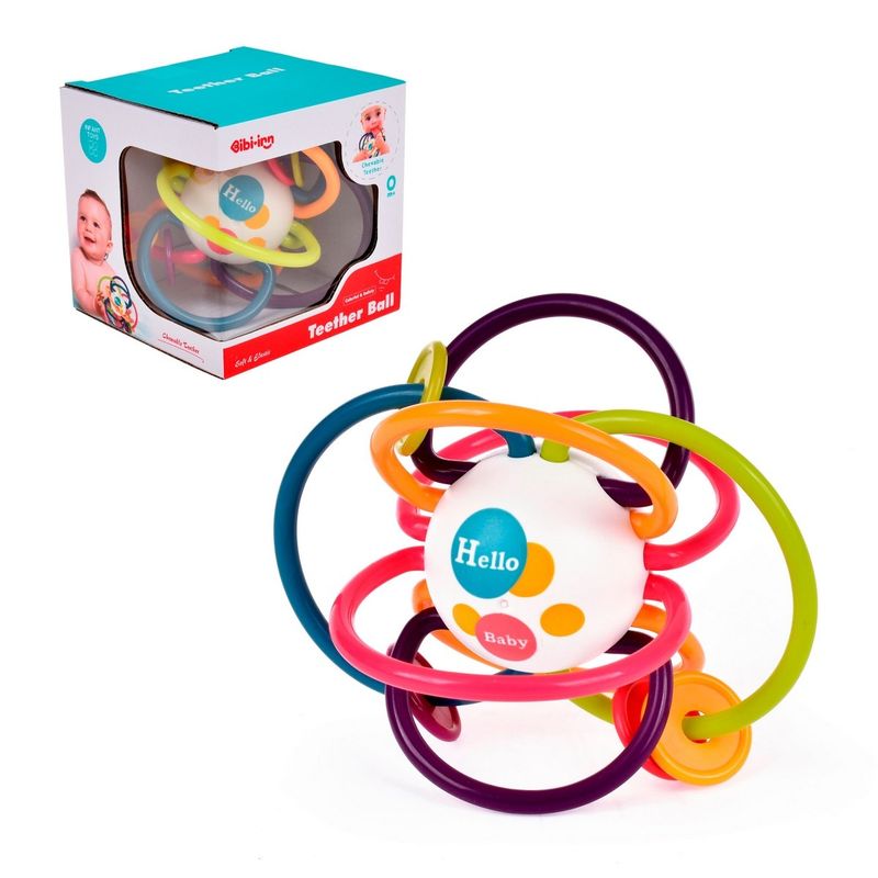 ANSALDO - Sonajero de colores para bebés con fácil agarre